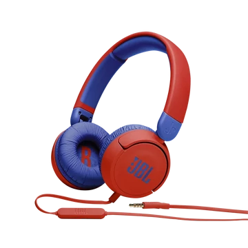 JBL JR310 vezetékes gyerek fejhallgató, piros