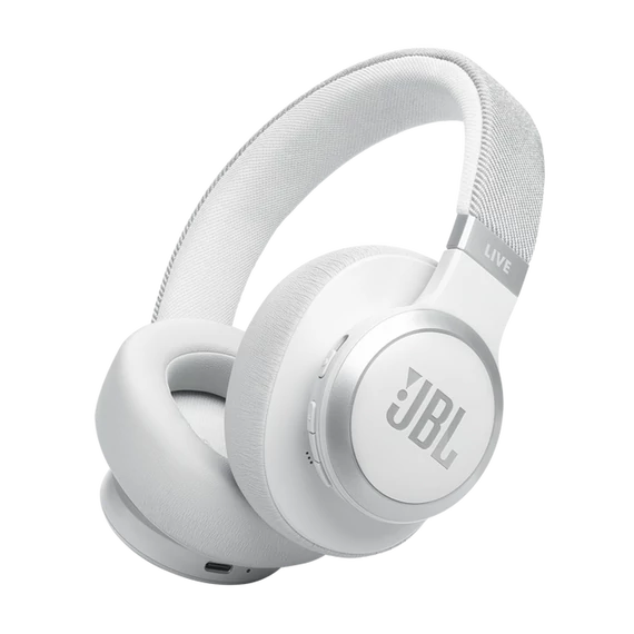 JBL Live 770NC Bluetooth fejhallgató, fehér